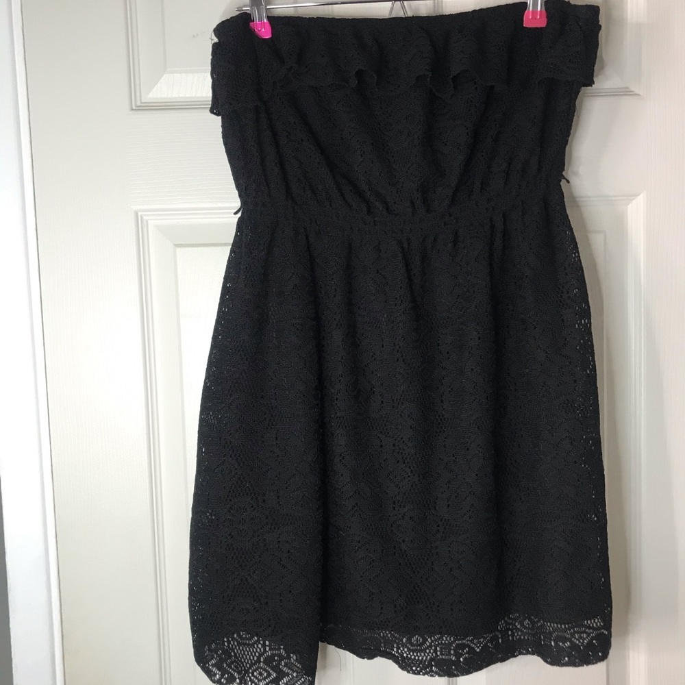 Strapless Lace Dress